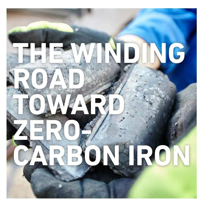 The winding road toward zero-carbon iron The winding road toward zero-carbon iron