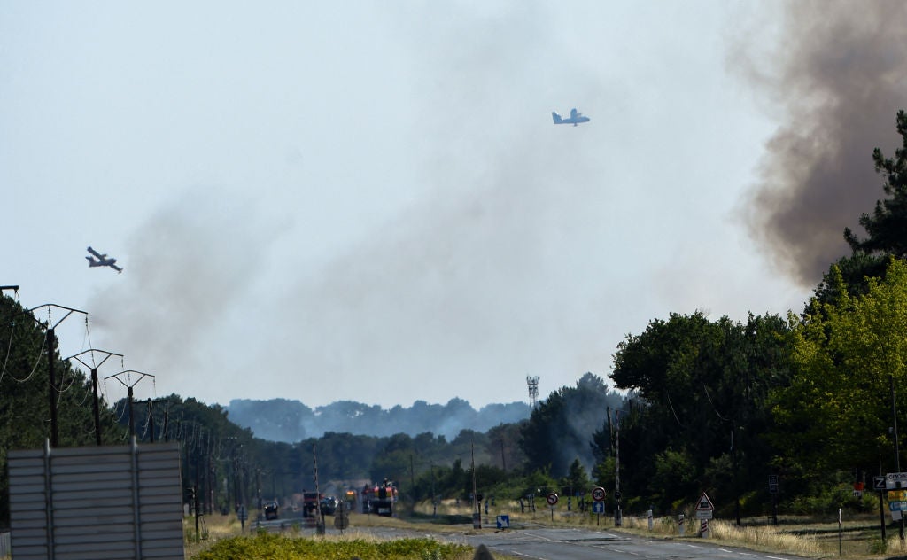 France heatwave fire