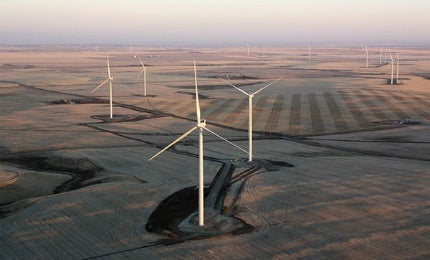 The wind farm is owned by EDF EN Canada (50%) and Enbridge (50%).